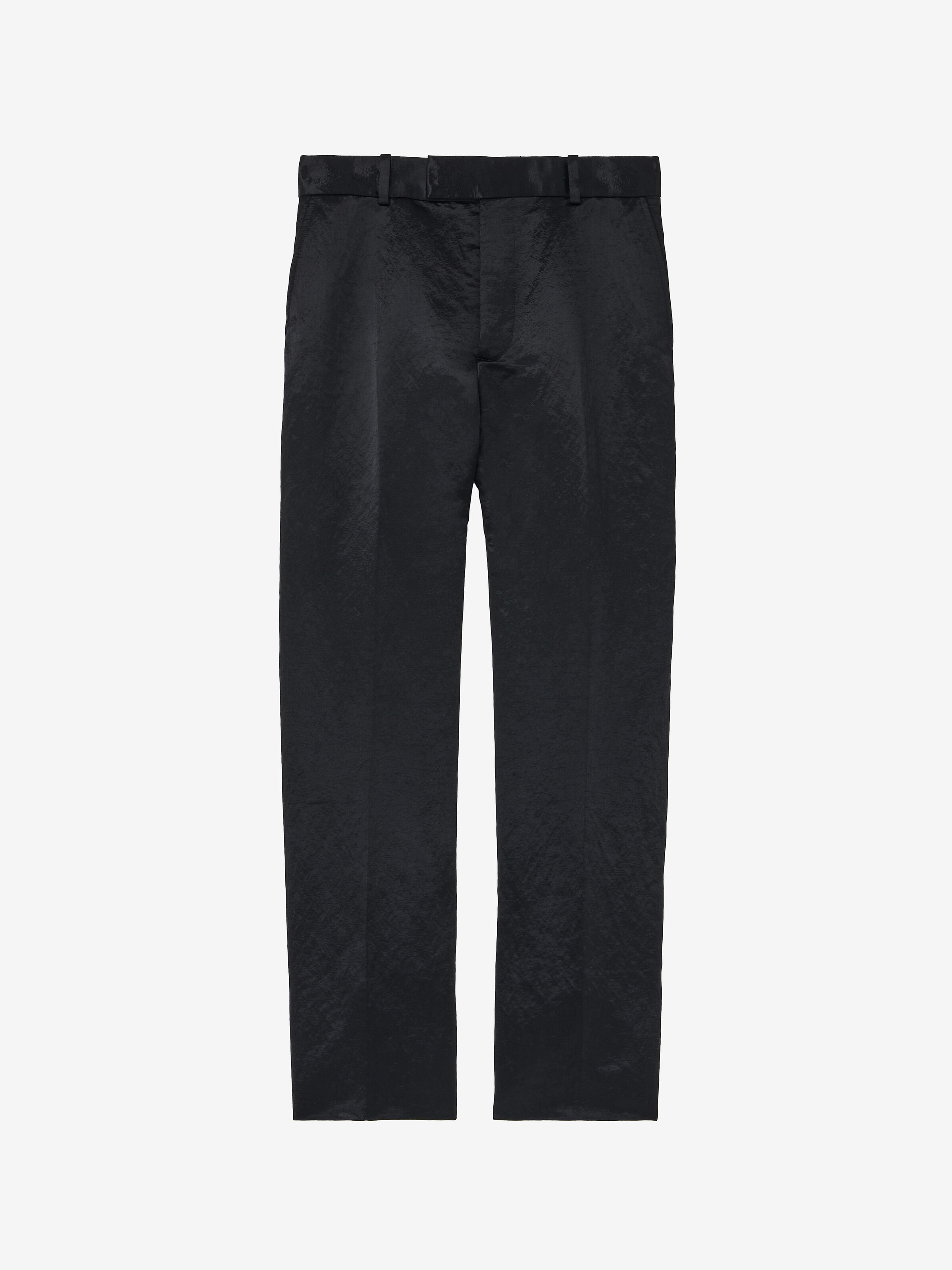 Hammered Satin Cigarette Trousers
