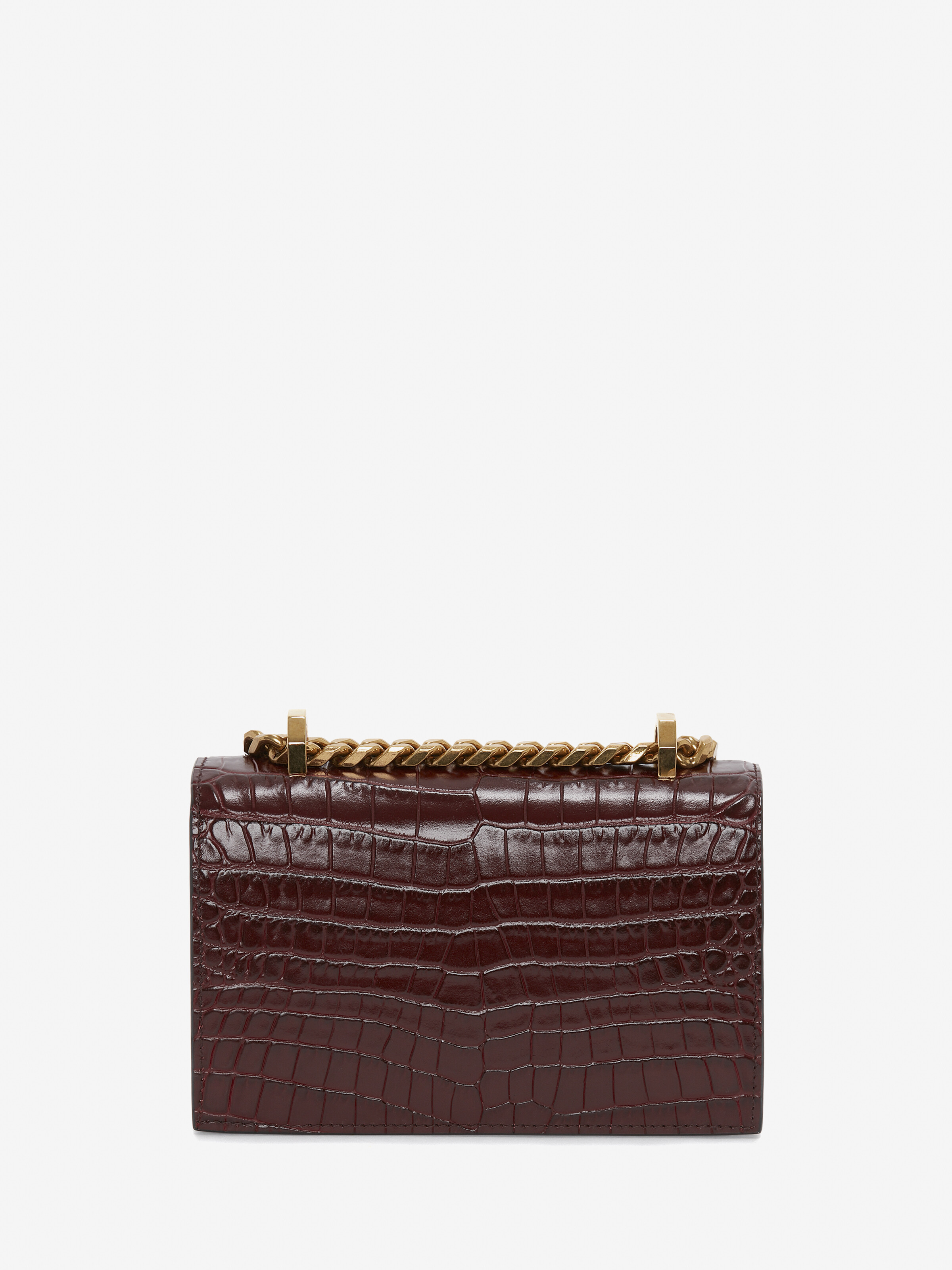 Women's Mini Jewelled Satchel in Madder in Calf Leather | Alexander McQueen - image 3