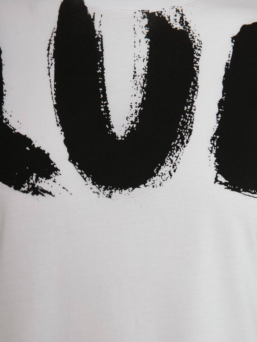 T-Shirt McQueen Graffiti Con Maniche Kimono