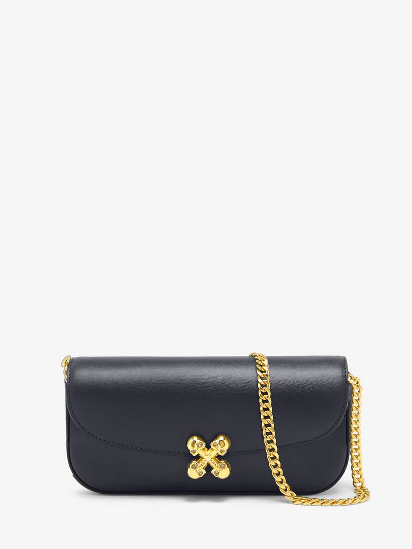 Small McQueen Skull Flower Bag