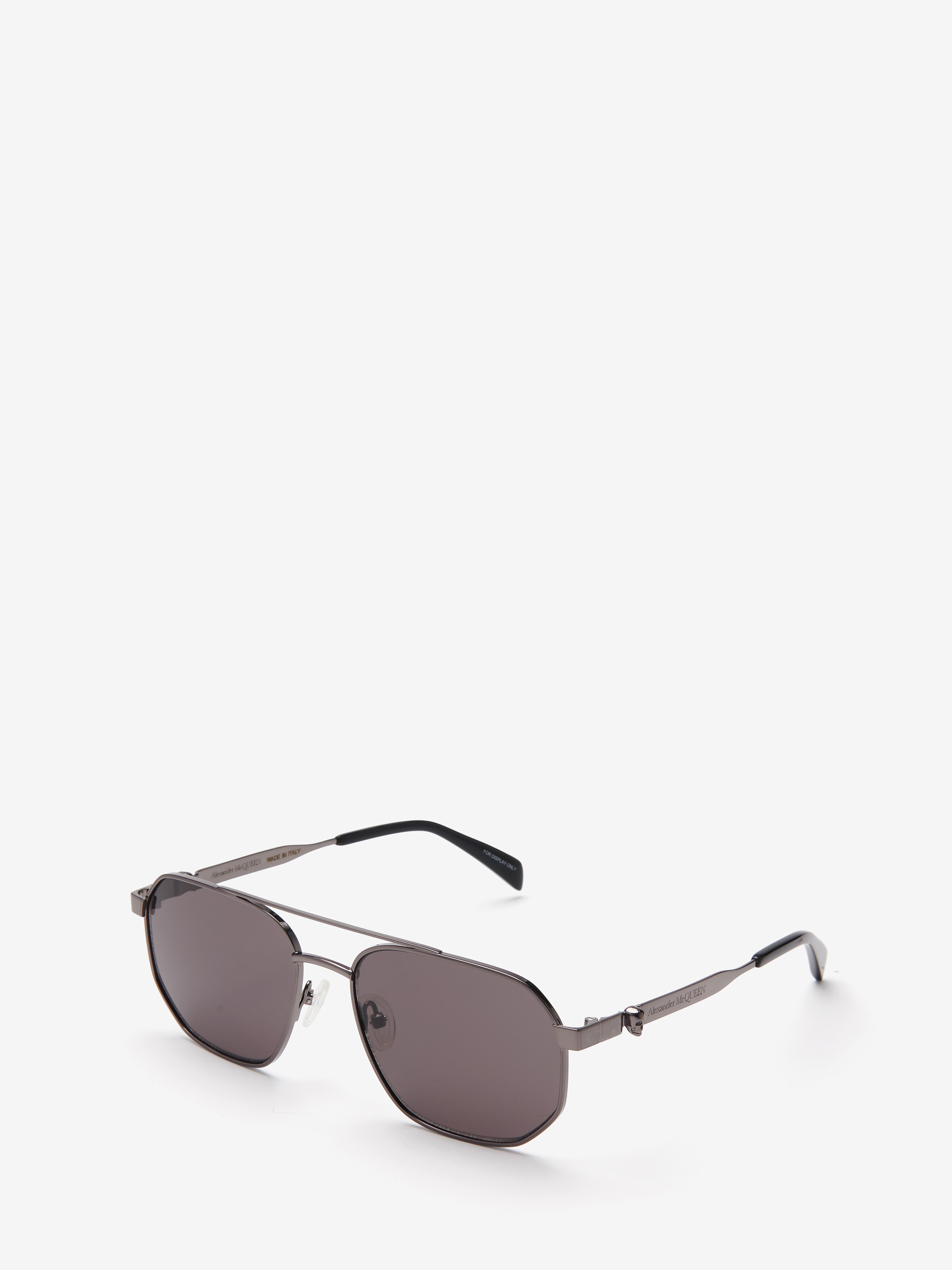 Caravan-Sonnenbrille aus Metall mit Floating Skull