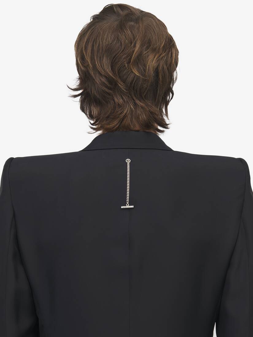 Couture-Mantel mit überschnittenen Schultern