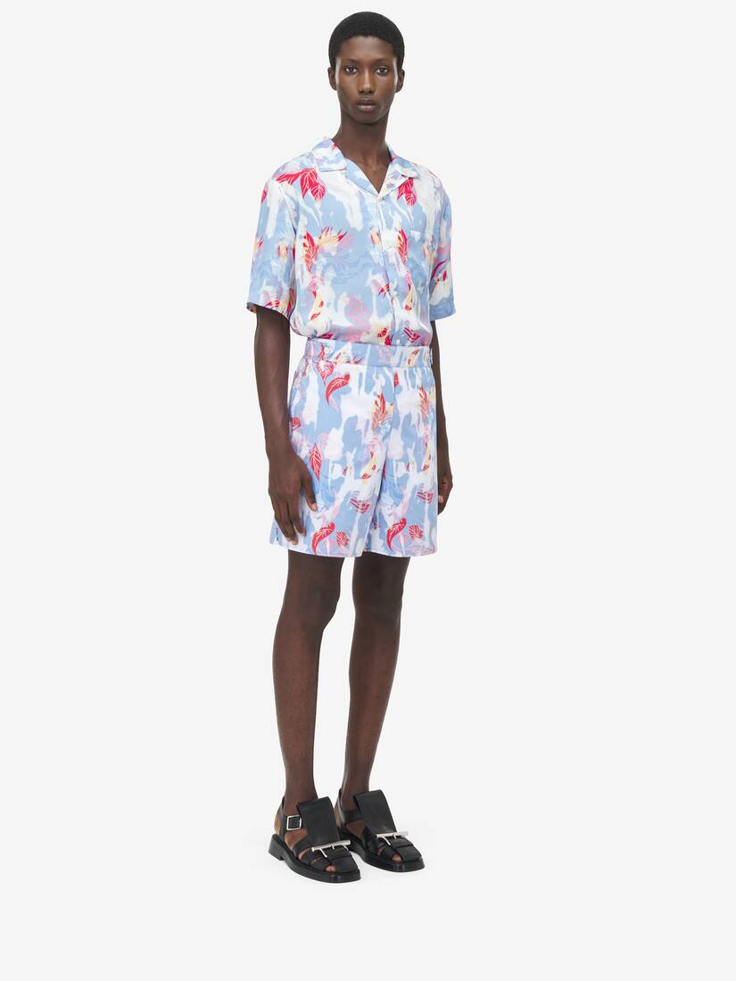 Short De Pyjama À Imprimé Floral Hawaïen