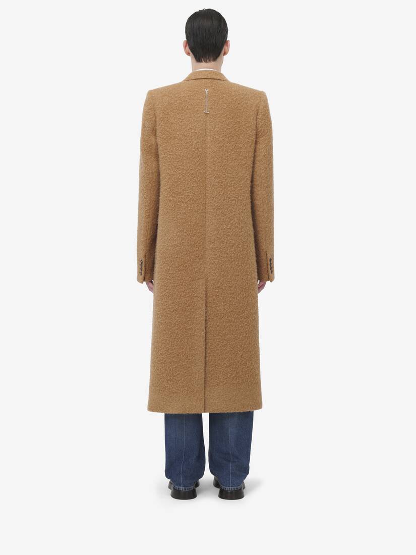 Wool Stacked Shoulder Boxy Coat