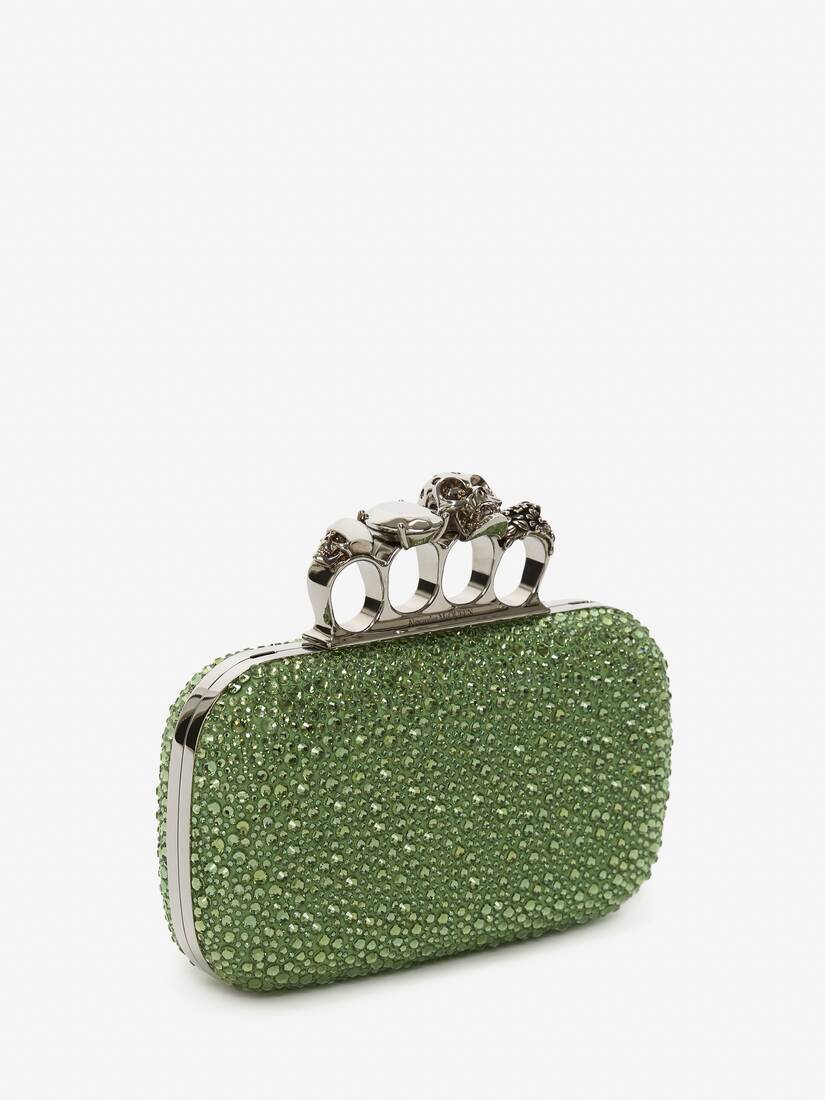 Alexander McQueen Women's Green Bosch Knuckle Clutch (Calf Leather)