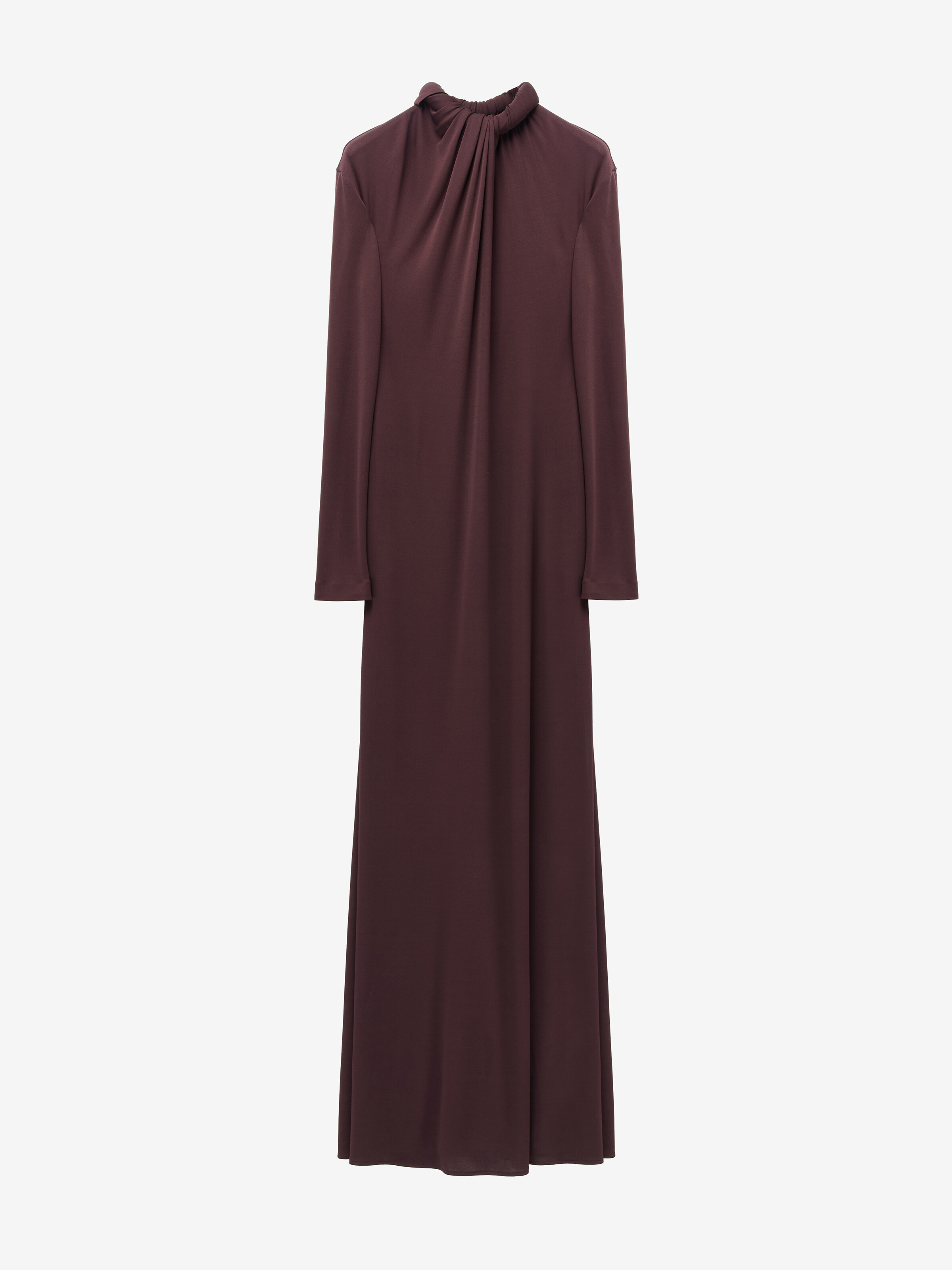 Draped Neckline Dress