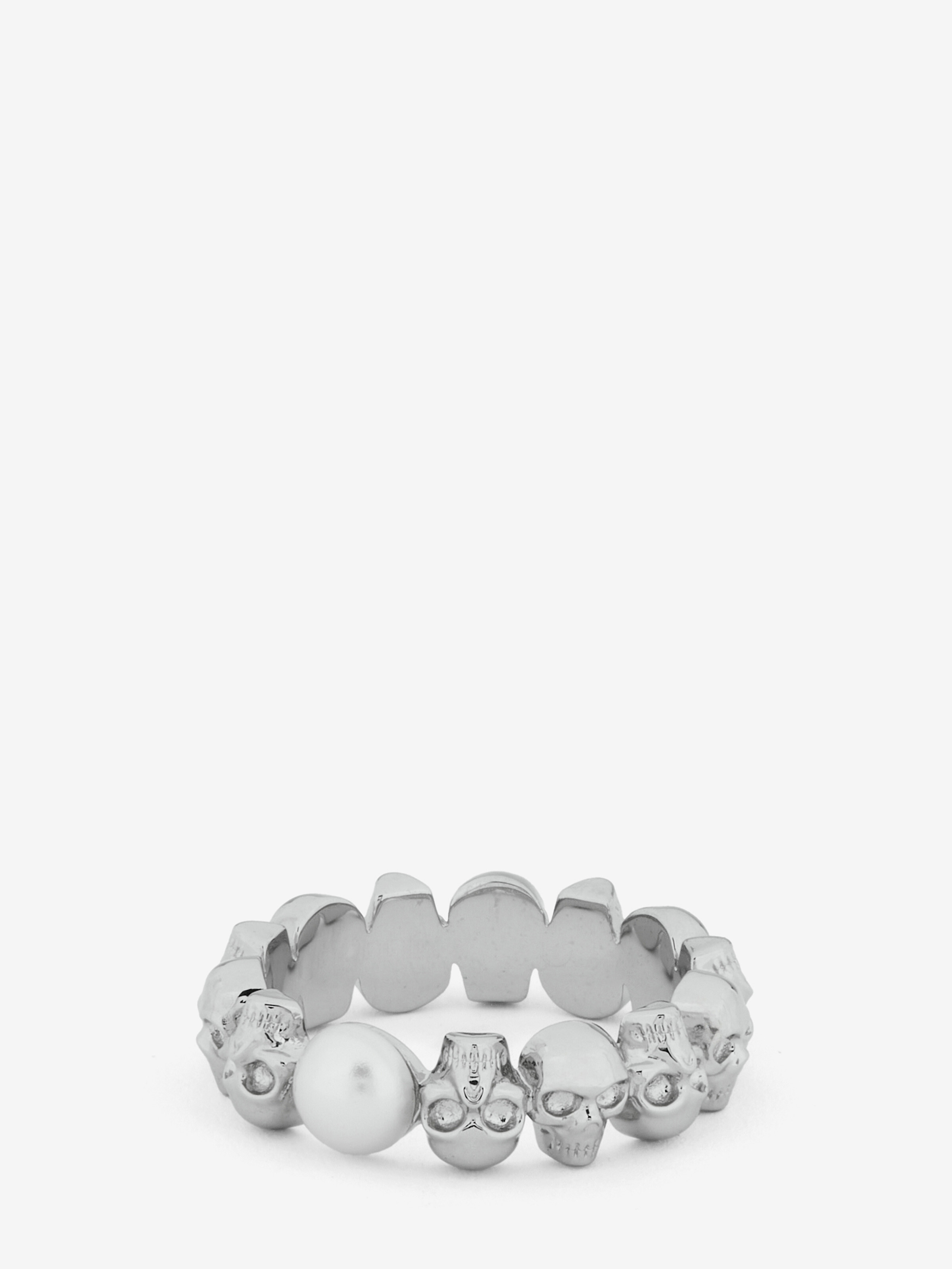 Skull and Pearl Ring