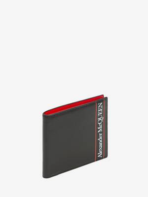 Alexander McQueen Billfold Wallet in Black/Red | Alexander McQueen US