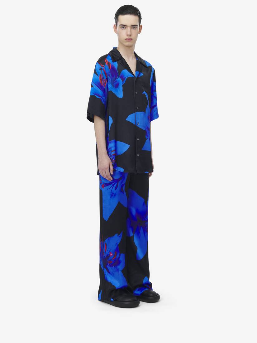 Chemise Hawaïenne Blue Lily