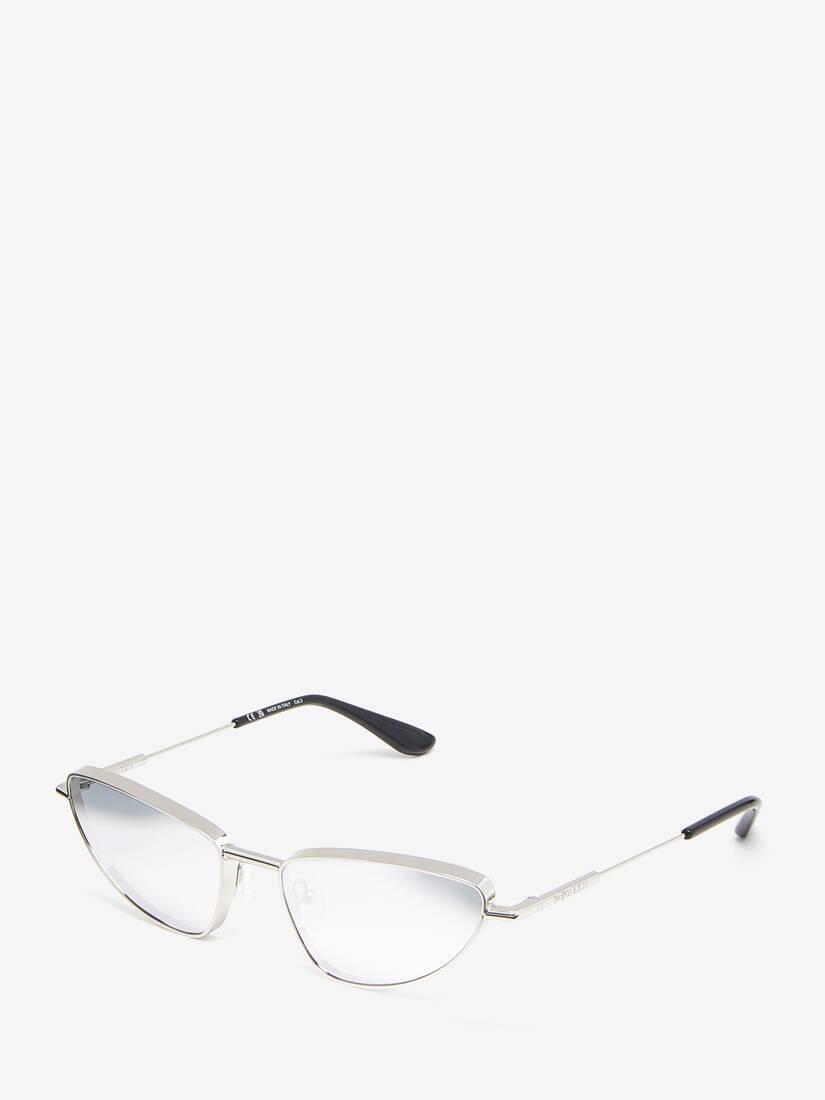 Metal T-bar Soft Cat-eye Sunglasses