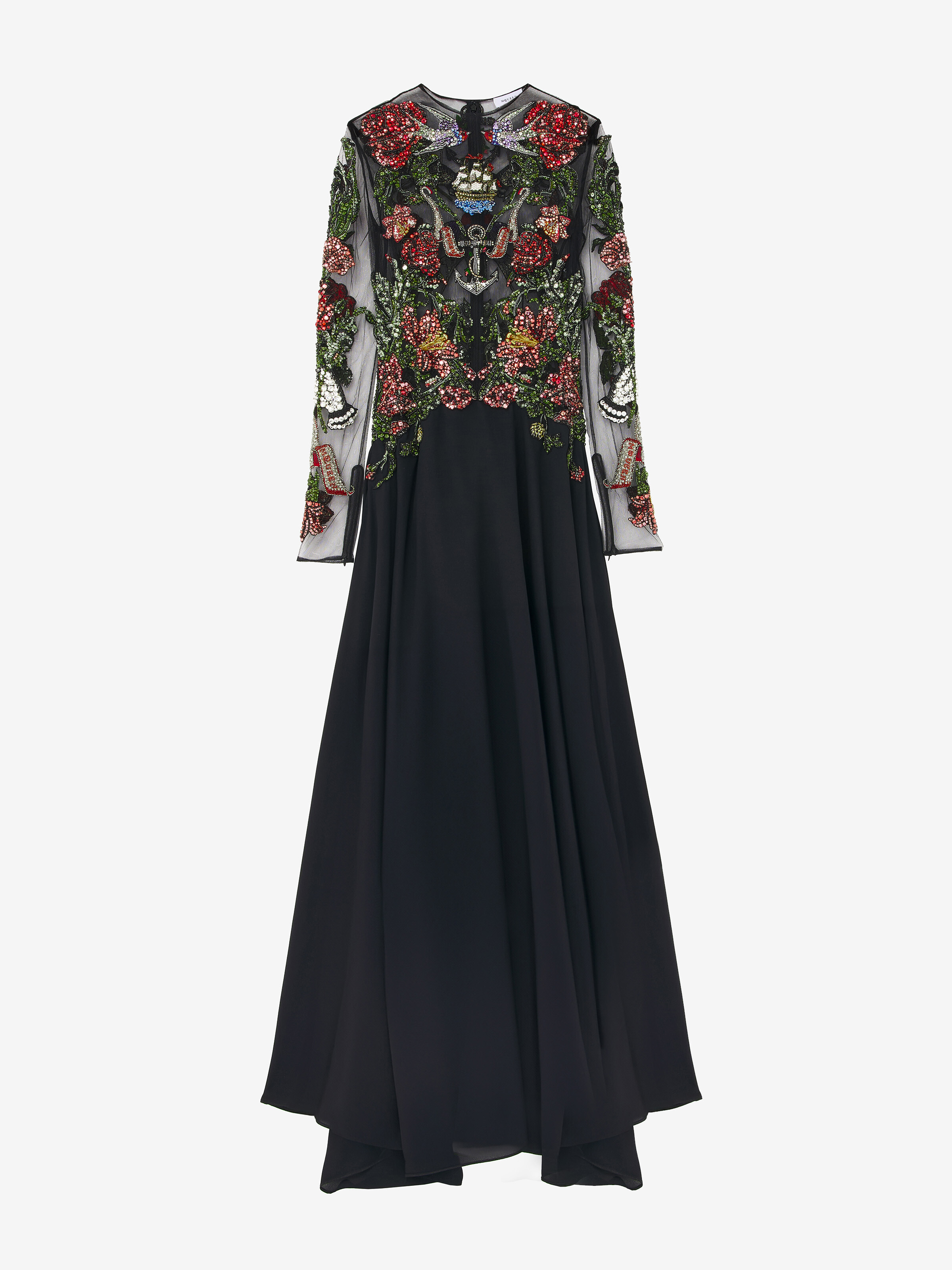 Robe de soirée, avec broderie Tattoo