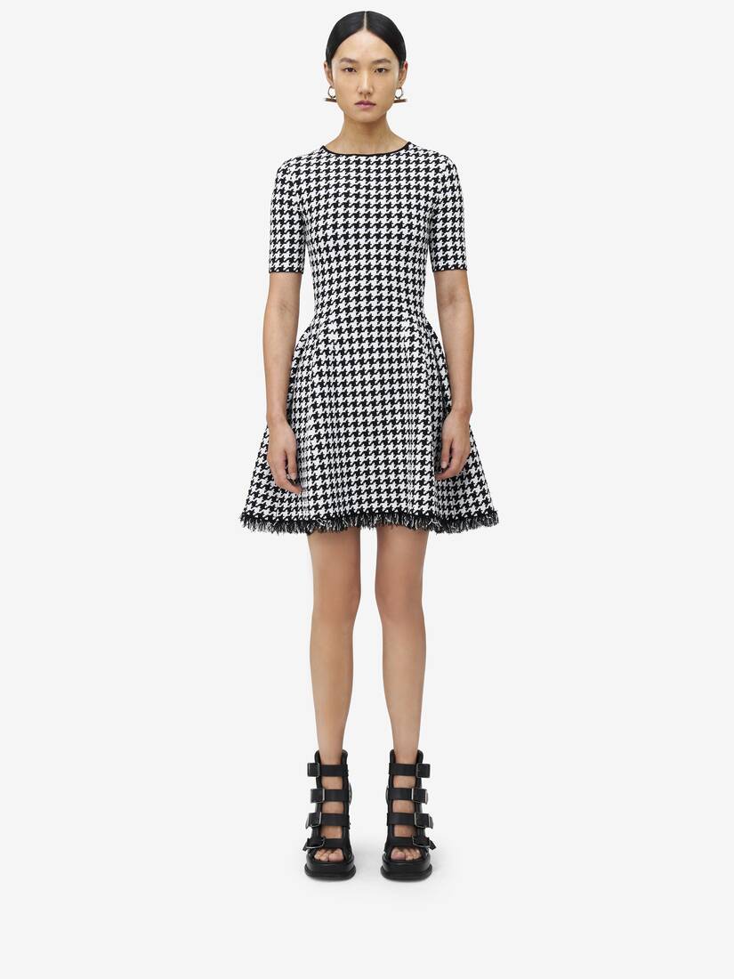 Houndstooth Mini Dress