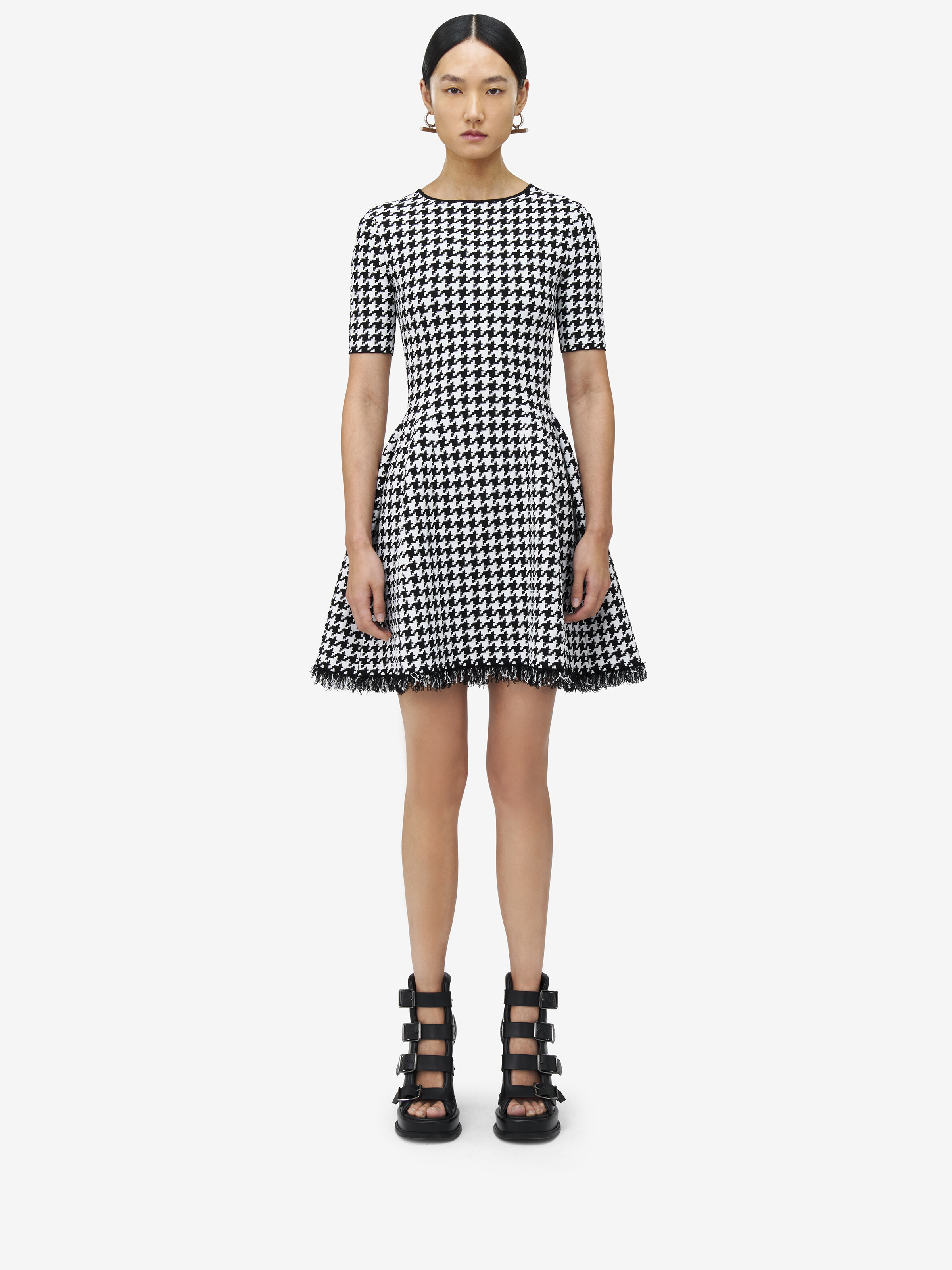 Houndstooth Mini Dress