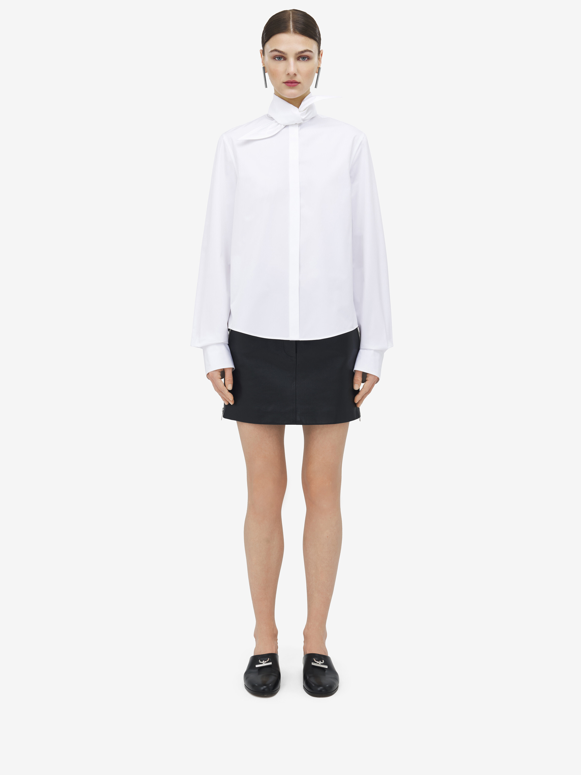 Scarf Collar Shirt