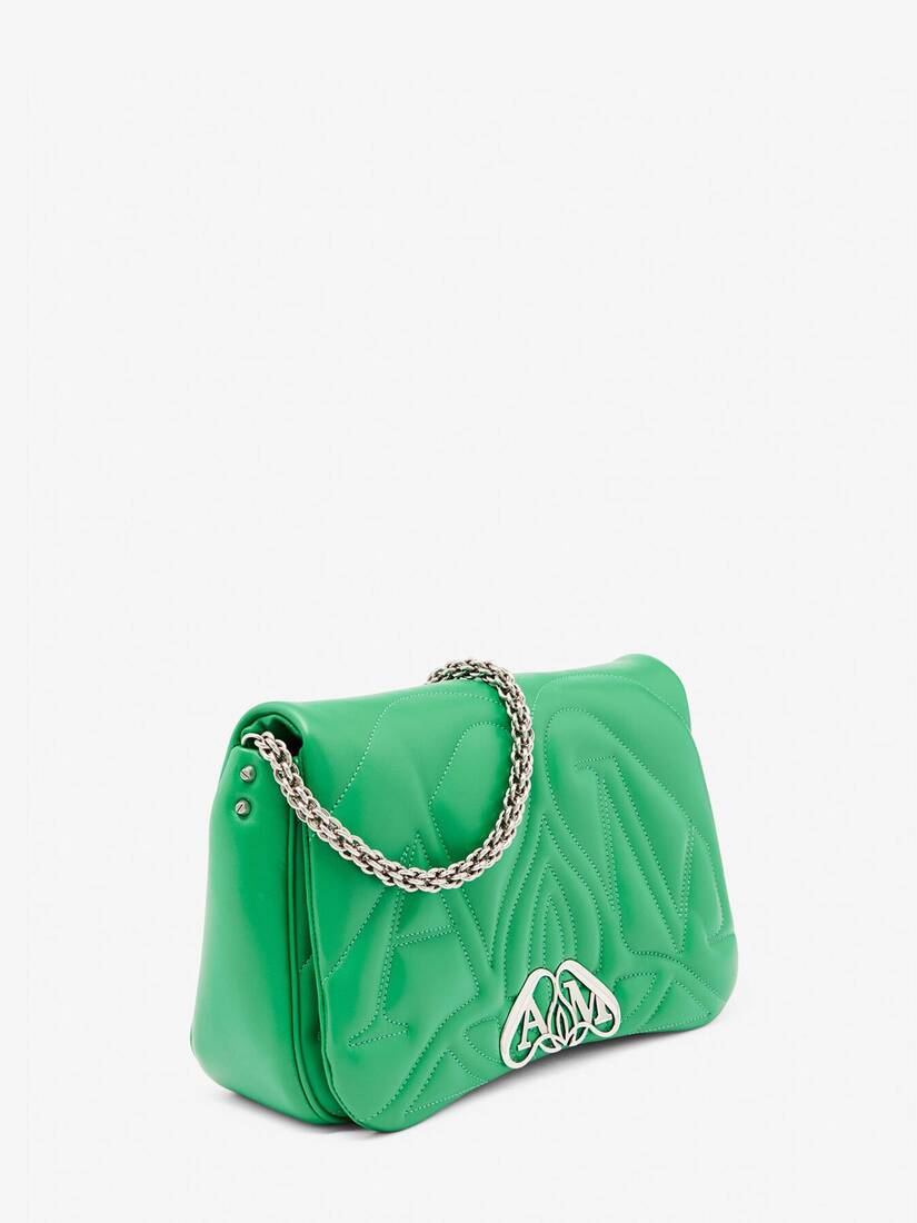 Hobo handbag, Lambskin, green — Fashion