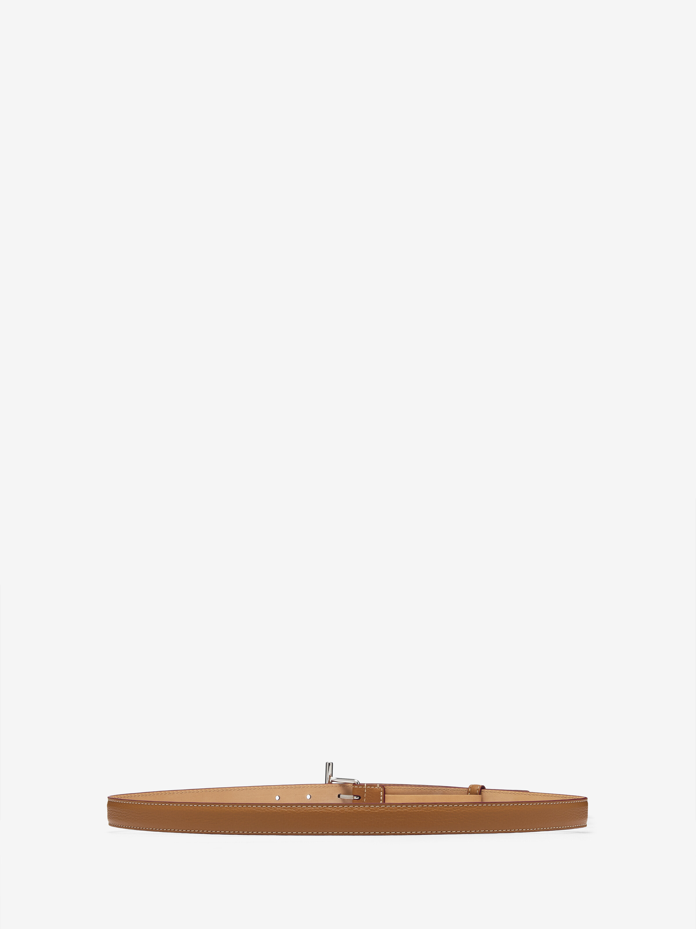 Women's McQueen T-Bar Hip Belt in Tan in Calf Leather | Alexander McQueen - image 2