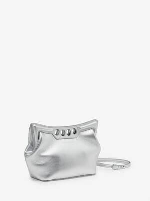 The Peak Bag Mini in Silver | Alexander McQueen HK