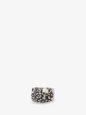 The Floral Skull Ring