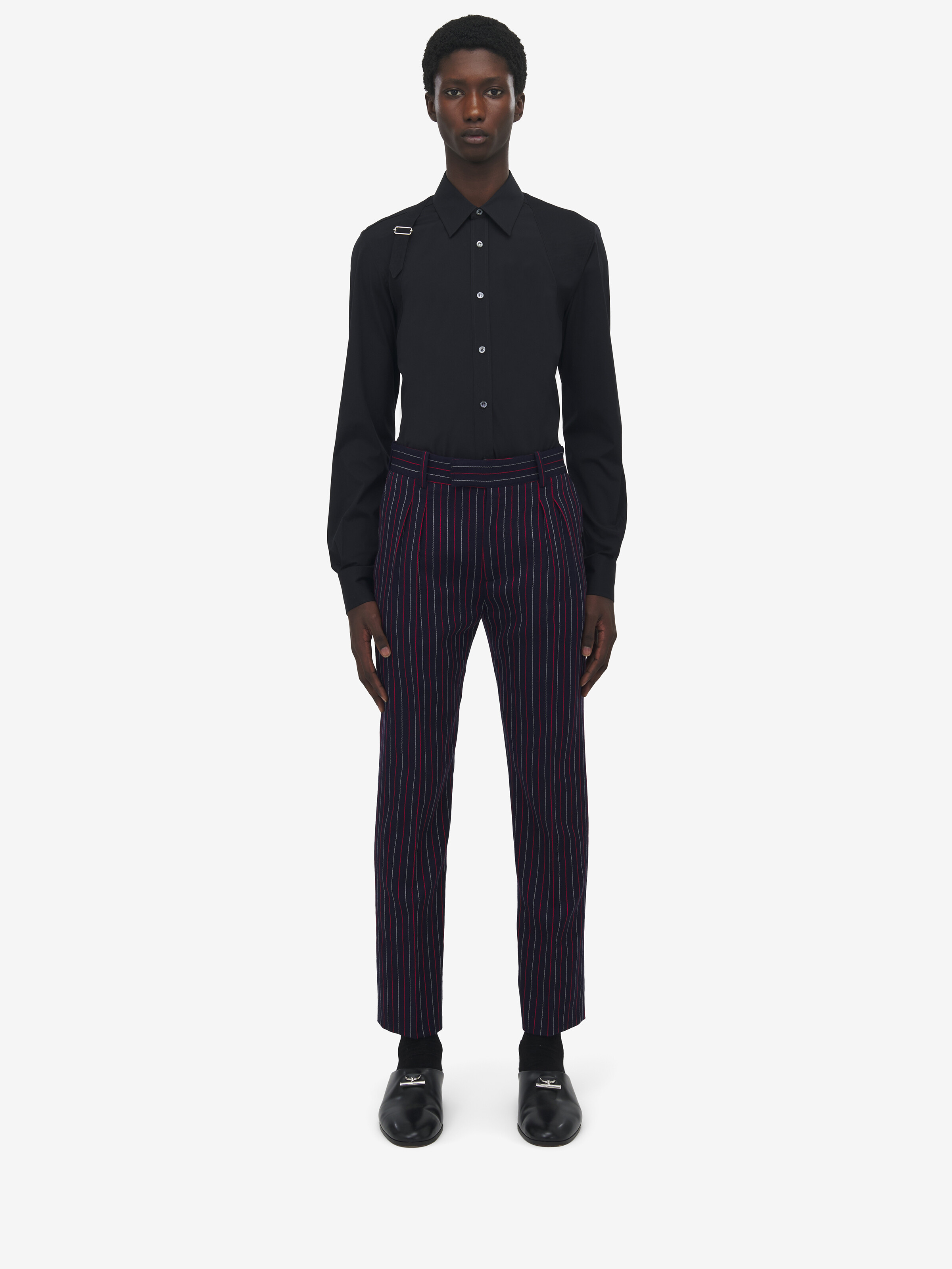 Boat Stripe Cigarette Trousers