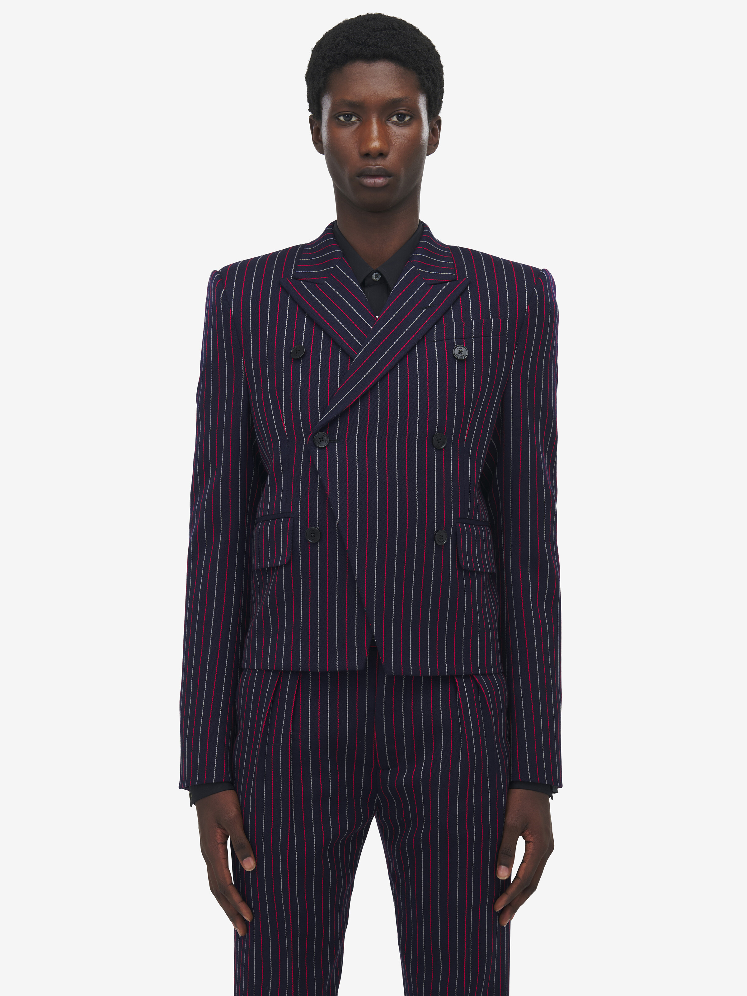 Boat Stripe Cropped Jacket