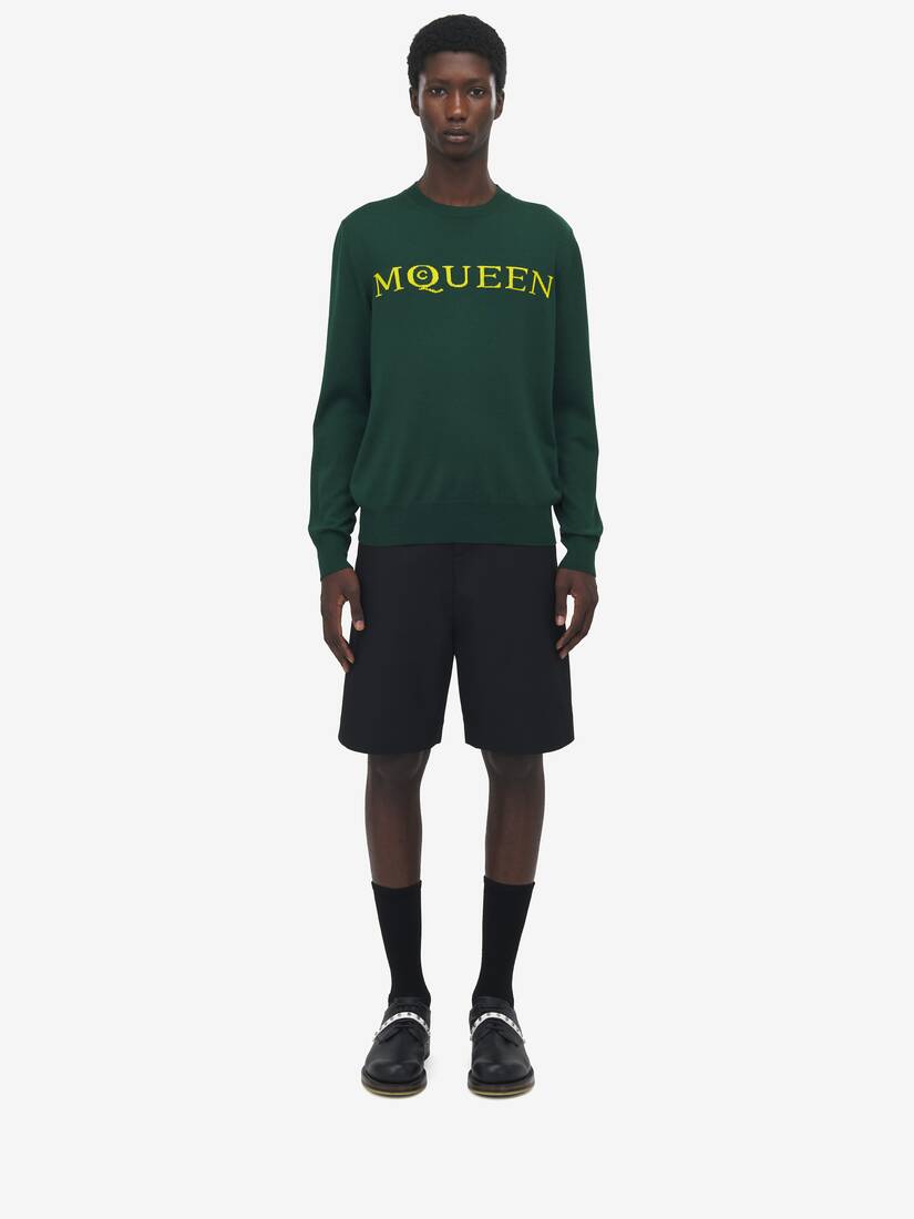 Merino Wool McQueen Logo Jumper