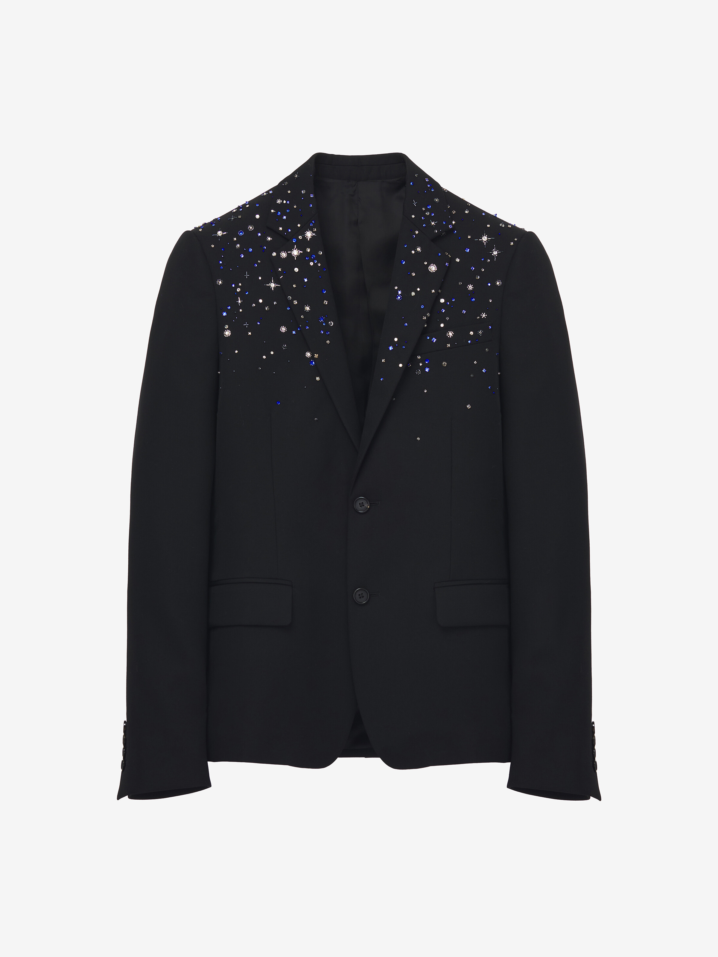 Constellation Embroidered Single-breasted Jacket