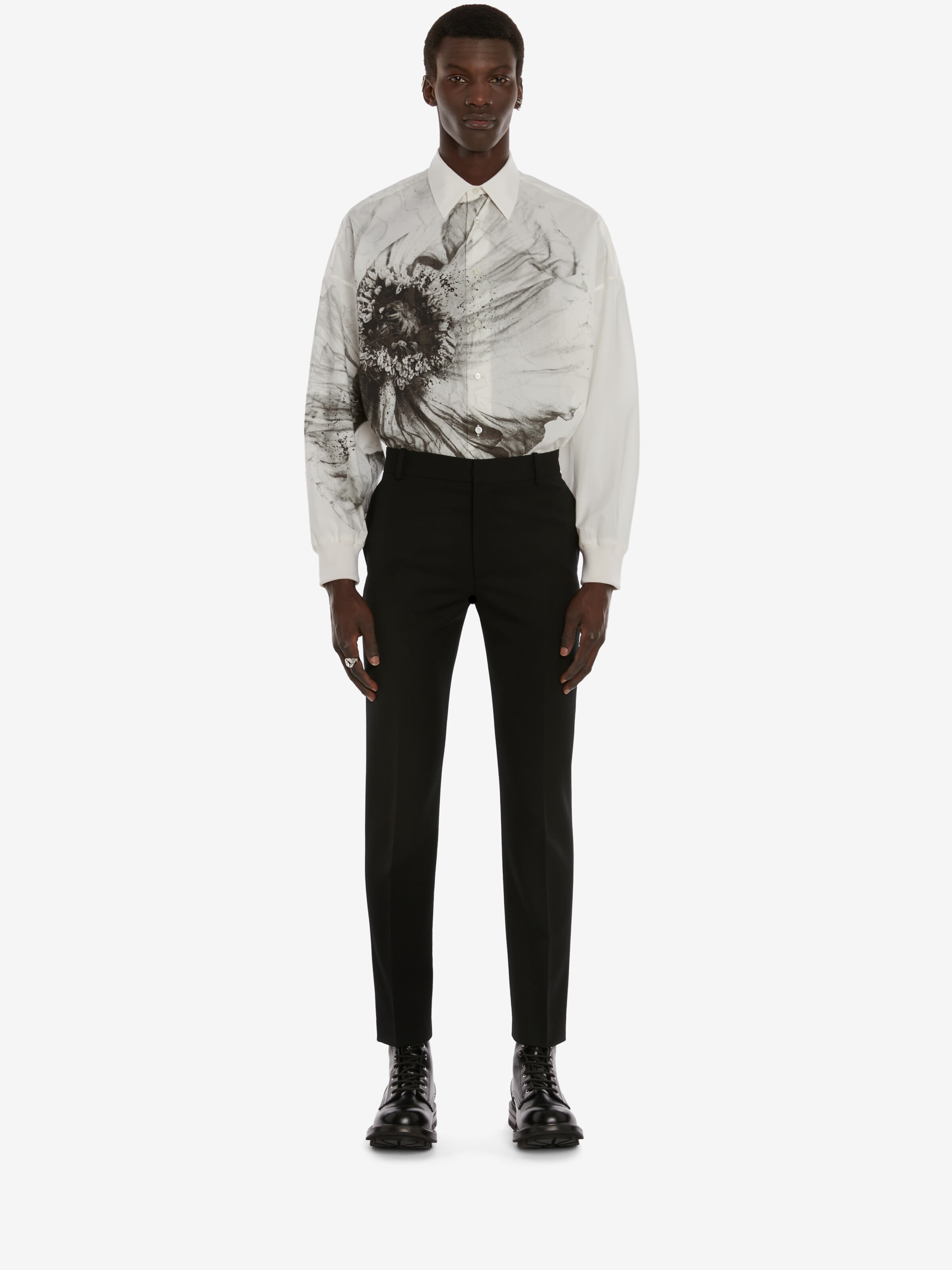 Flower Print Harness Shirt