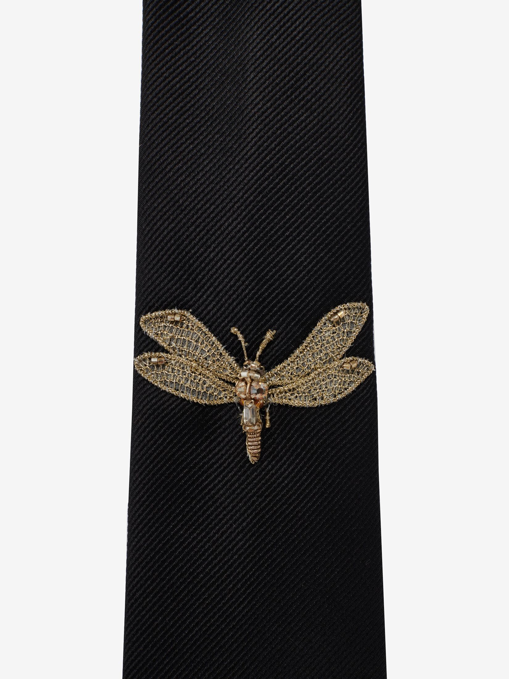 Cravatta con applicazione Dragonfly