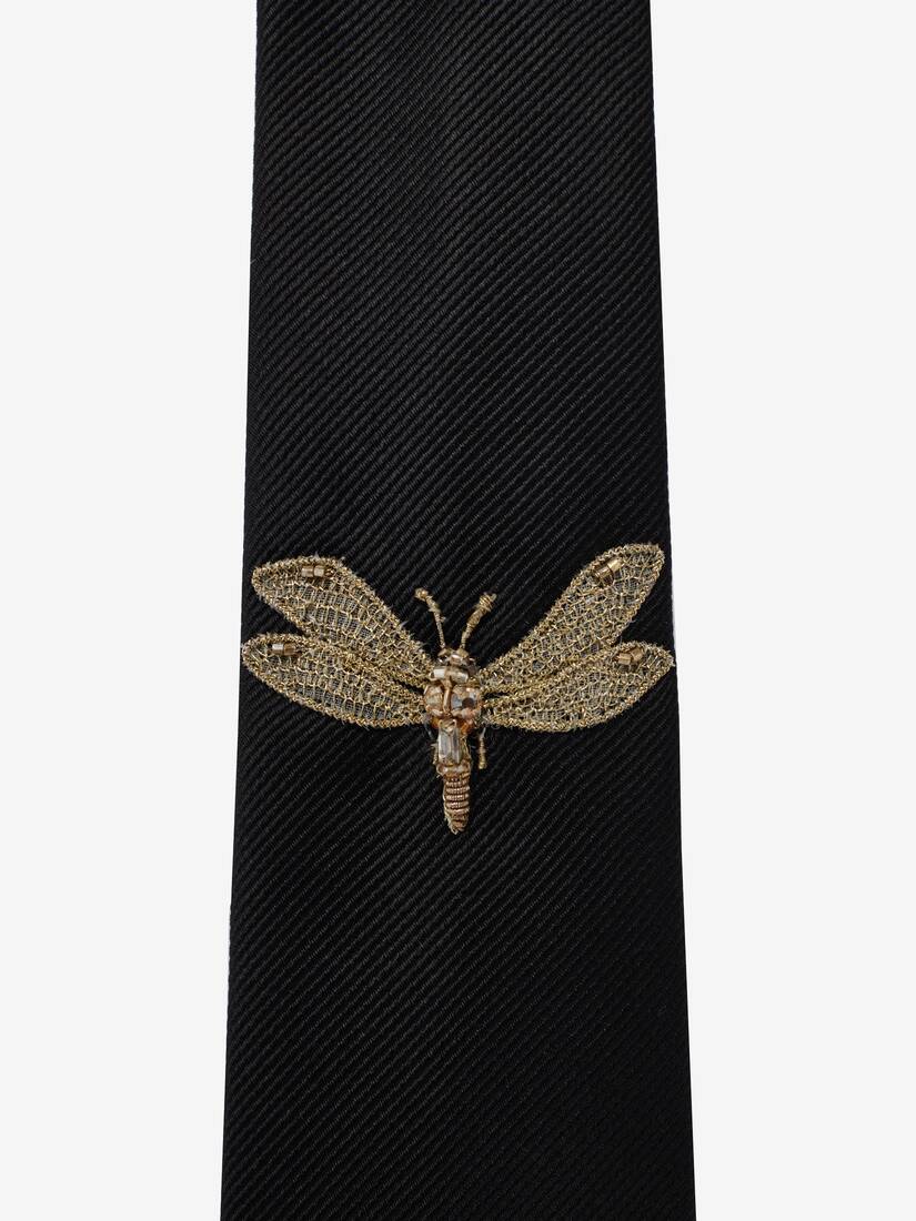 Krawatte mit Dragonfly-Applikation