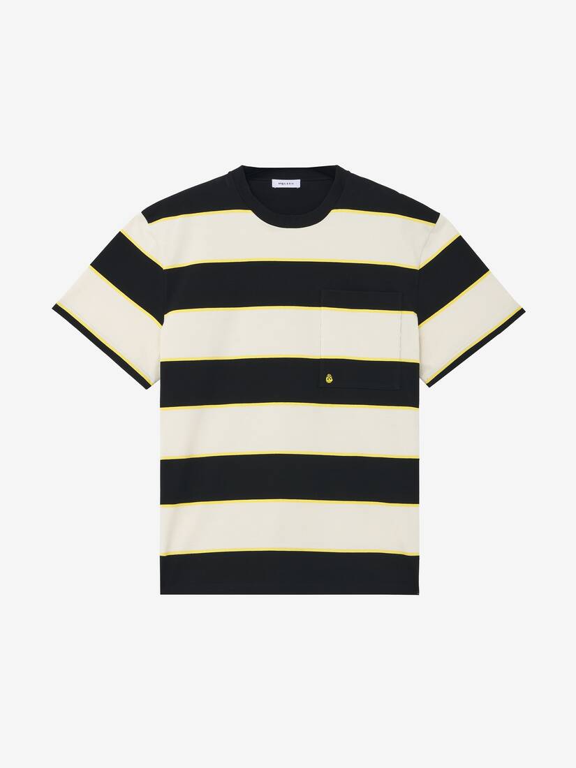 Inverted Skull Striped T-shirt