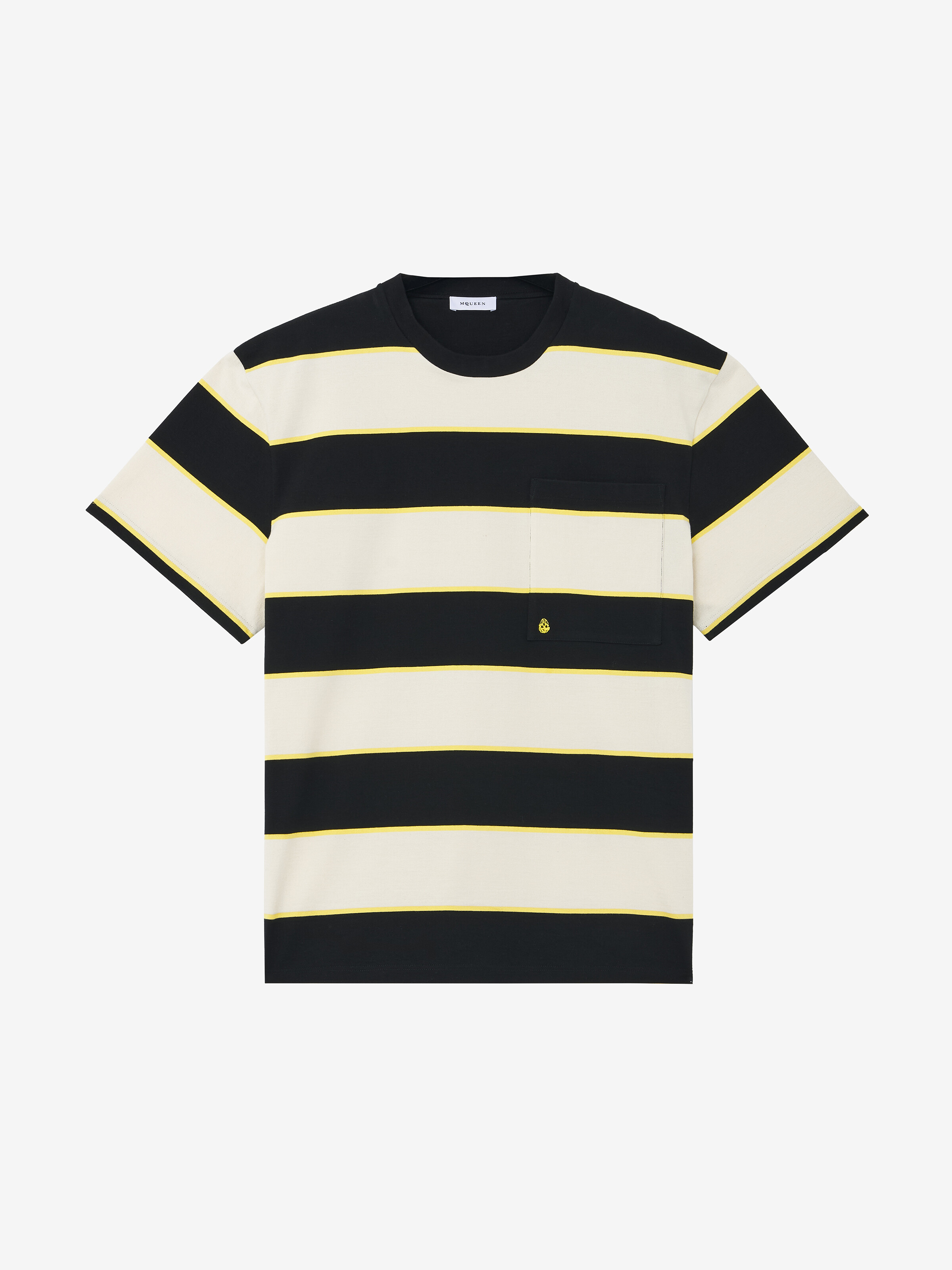 Inverted Skull Striped T-shirt