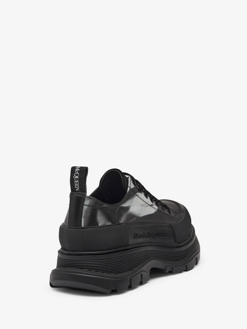 Tread Slick Lace Up in Black/White | Alexander McQueen US