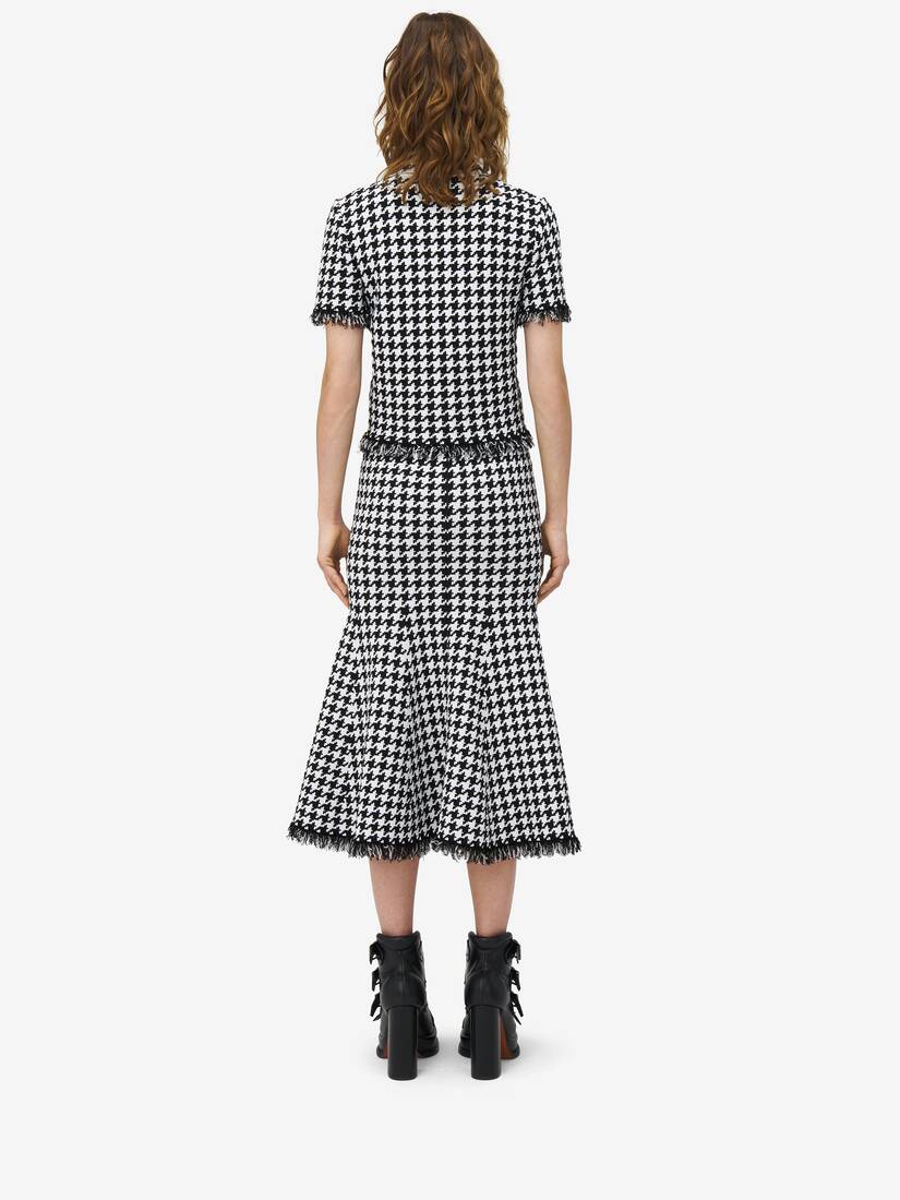 Houndstooth Polo Top