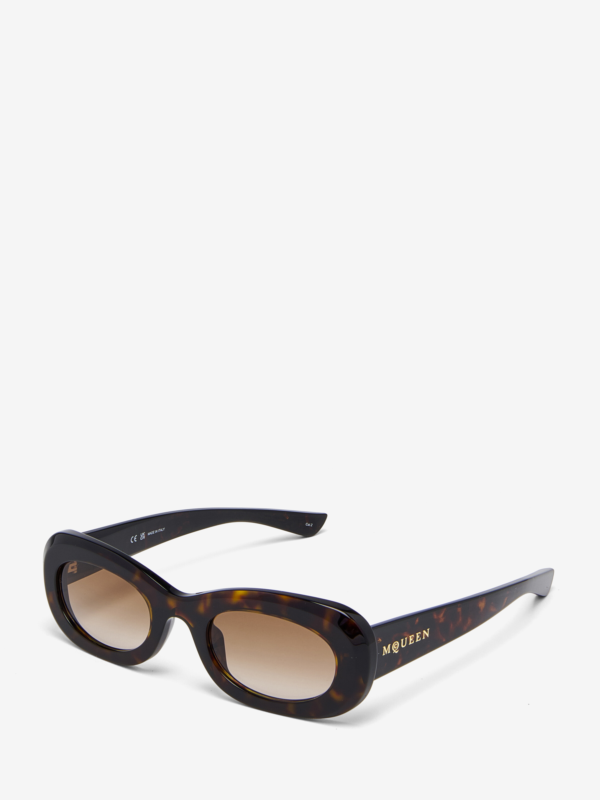 McQueen Logo Oval Sunglasses