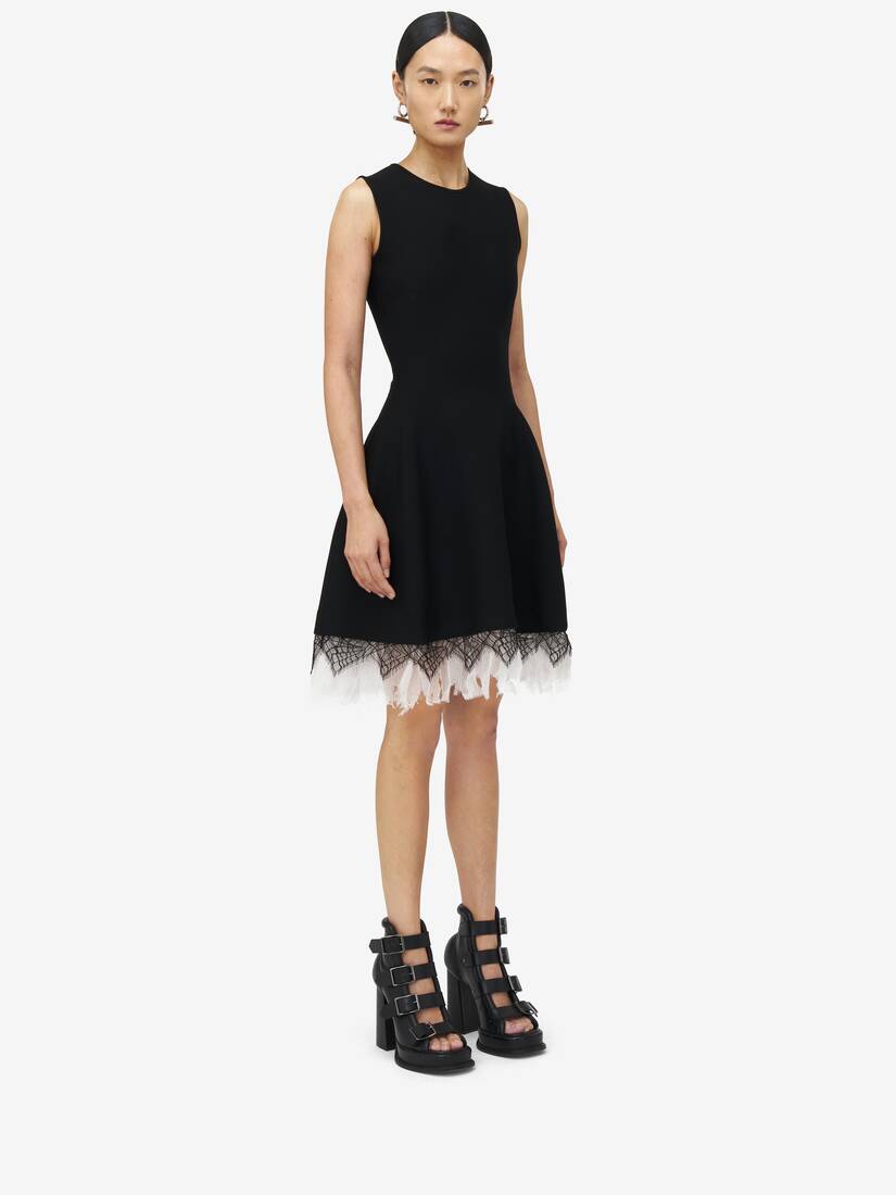 Cobweb Lace Knitted Dress