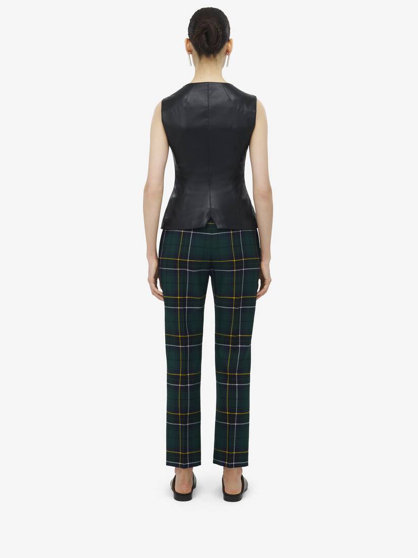 Sleeveless Leather Top
