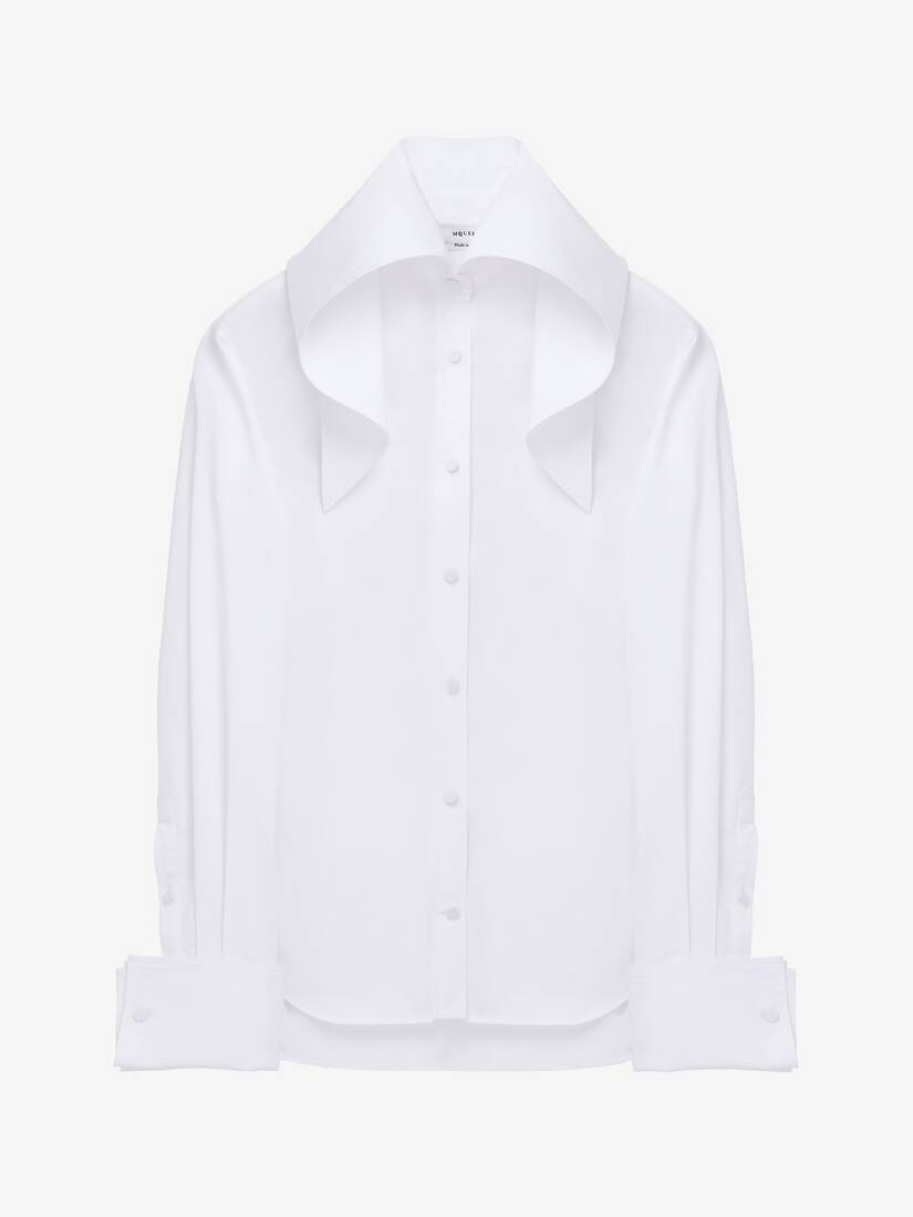 Draped Collar Shirt