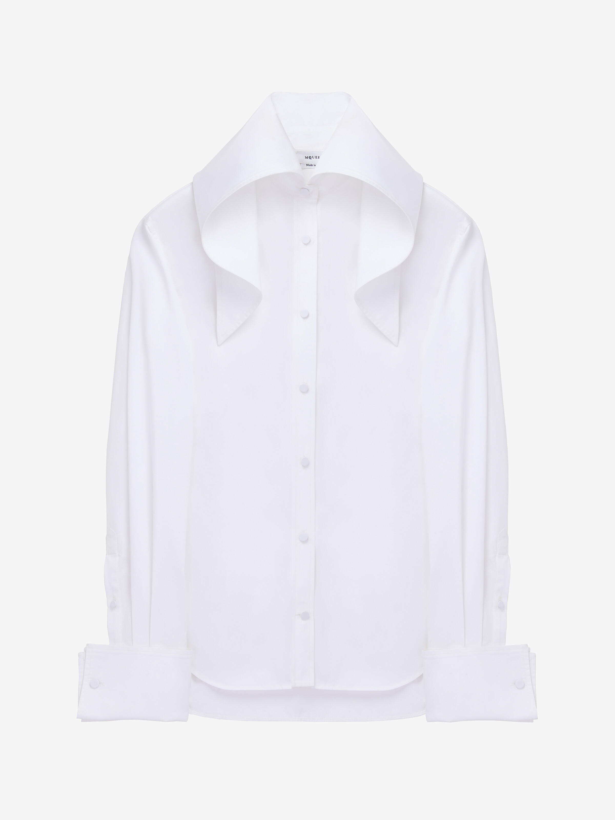 Camicia con collo drappeggiato