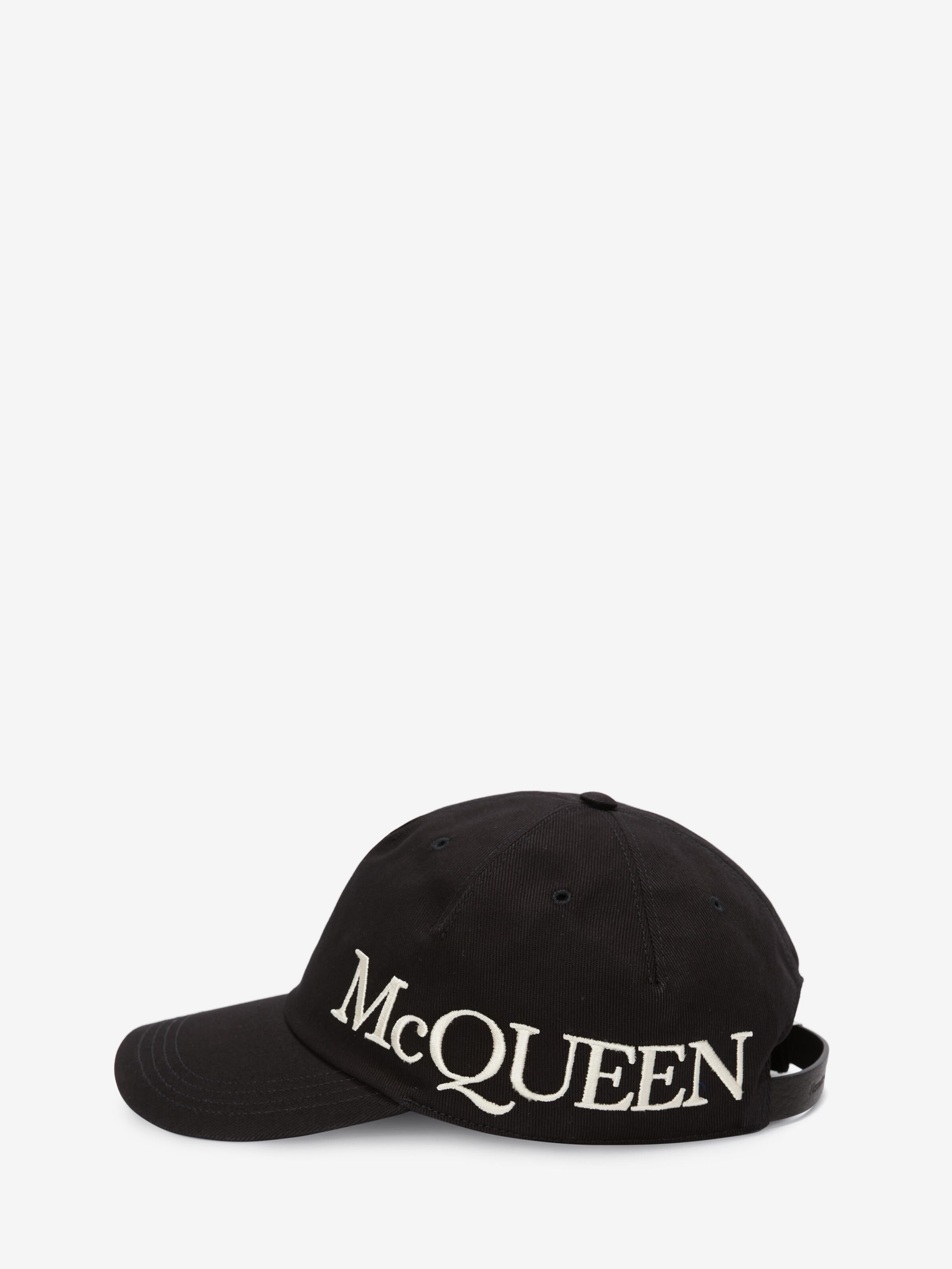Men's McQueen Baseball Cap in Black in 100% Cotton | Alexander McQueen - image 2