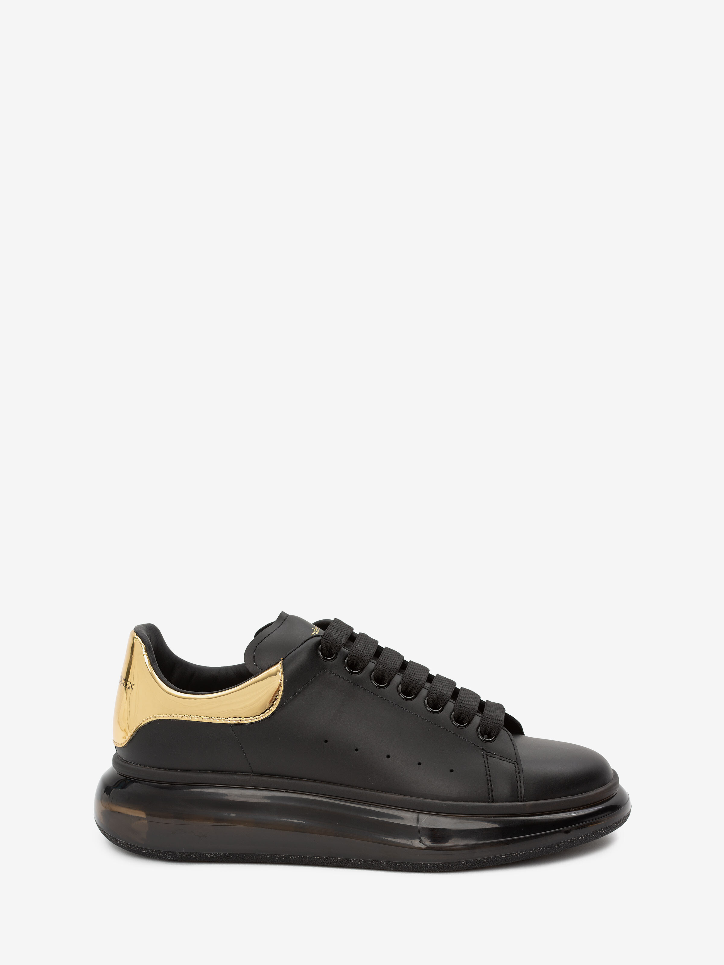 alexander mcqueen sneakers black and gold