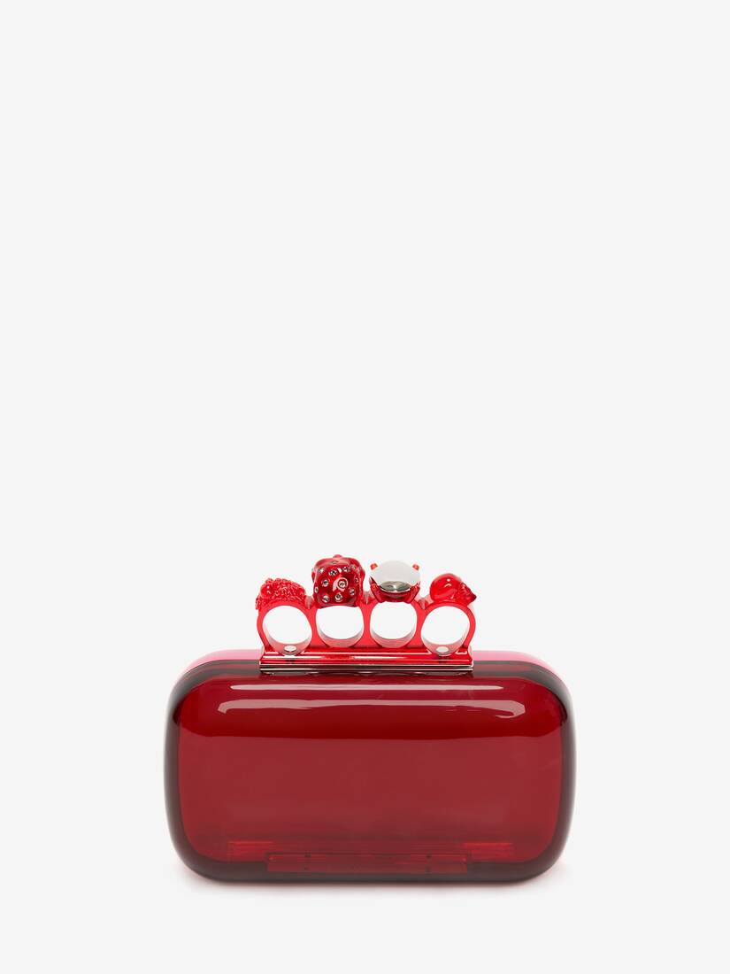 Skull Four Ring Clutch