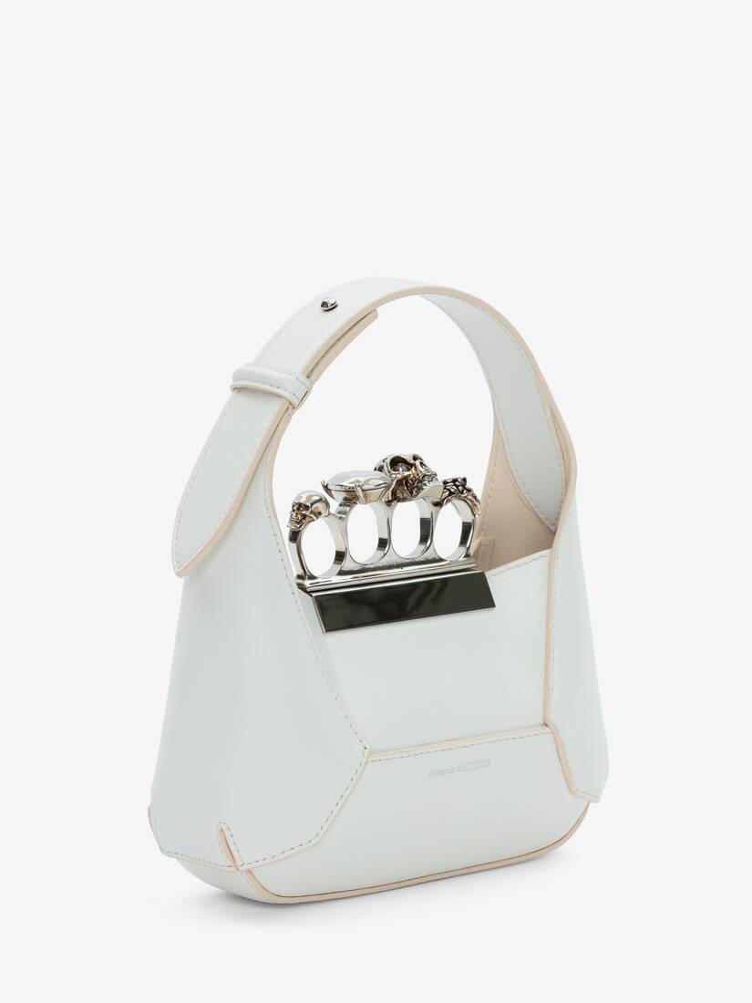 Women's The Jewelled Hobo Mini Bag in Ivory