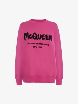 McQueenグラフィティ スウェットシャツ