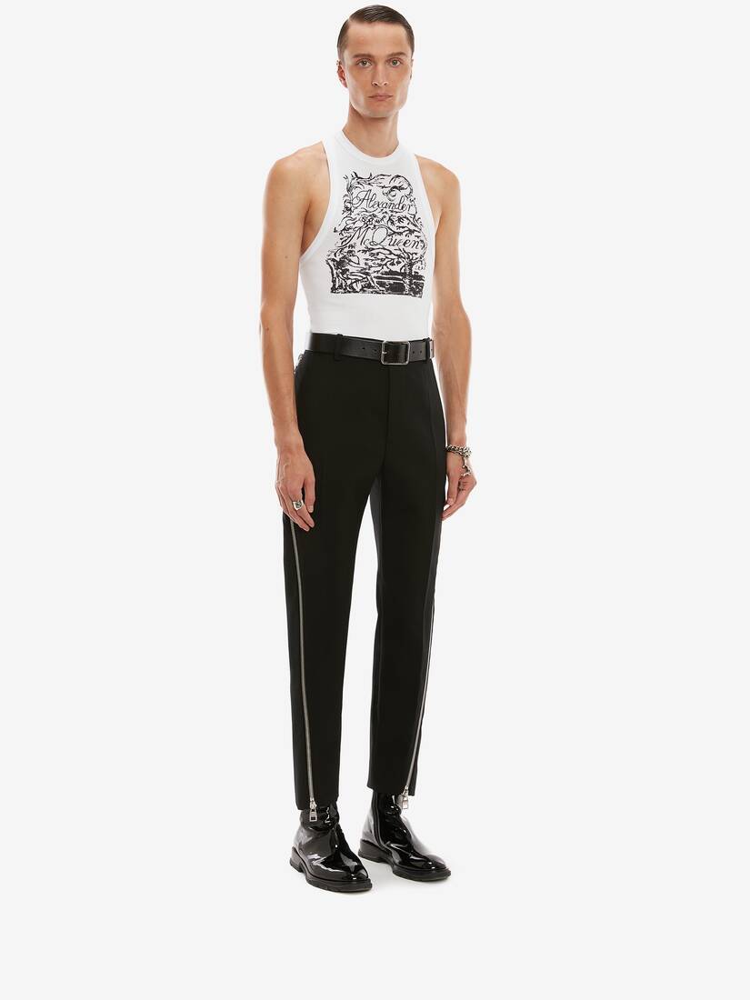 Zip Detail Trousers