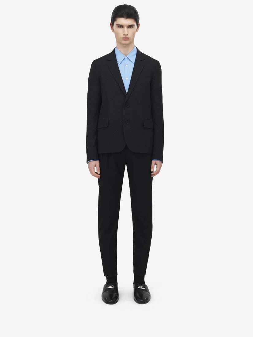 Skull Jacquard Deconstructed Jacket