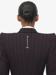 Pinstripe Single-breasted Jacket