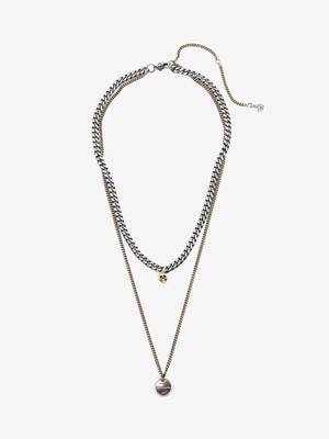 Alexander McQueen Perlen-halskette mit ausgeschnittenem mcqueen-graffiti-motiv für Herren Herren Schmuck Halsketten 