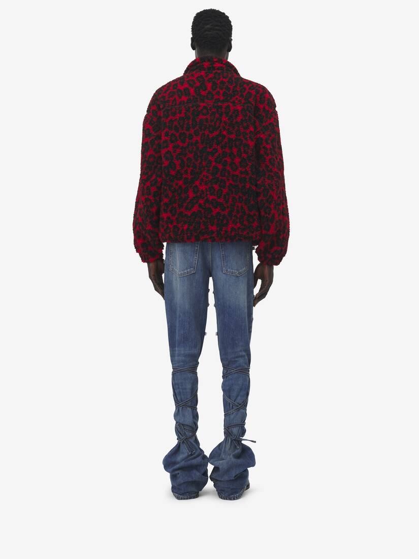 Leopard Fleece Sweatshirt