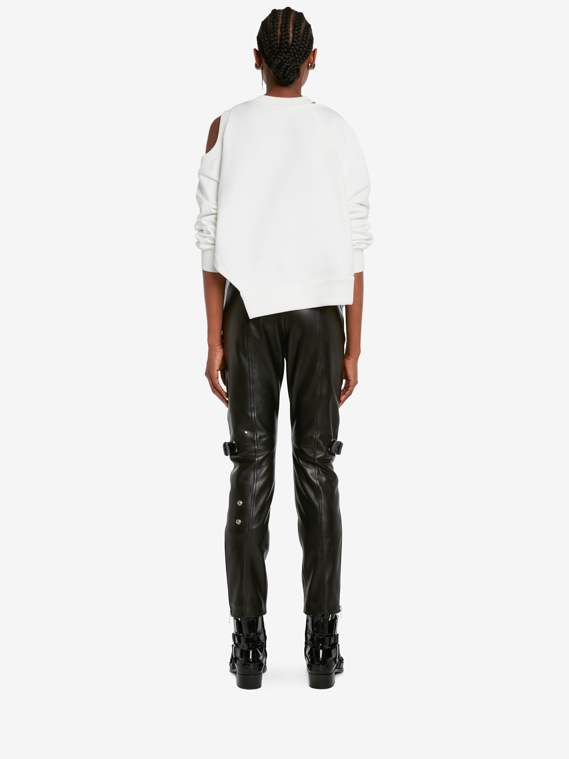 Silver Moon cut-out sweatshirt