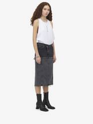 Two-tone Denim Skirt